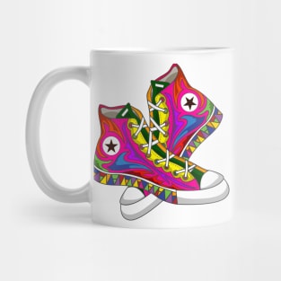 Abstract colorful shoe design Mug